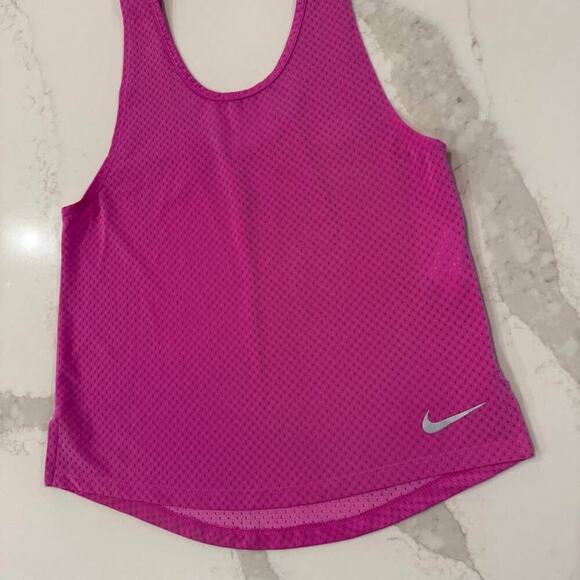 Nike ProMiler Breathe Athletic TankTop Womens XS Pink Activewear Workout Running - Picture 2 of 7